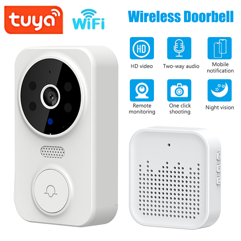 Smart Doorbell Wired - WiFi Smart Video Doorbell Camera Night