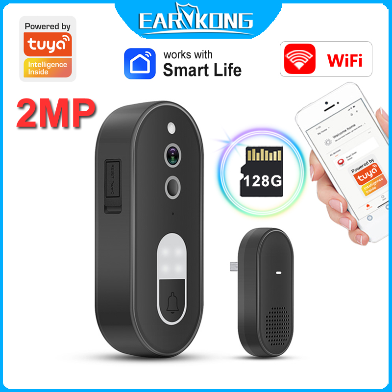 Smart Doorbell Wired - WiFi Video Doorbell Work With Tuya