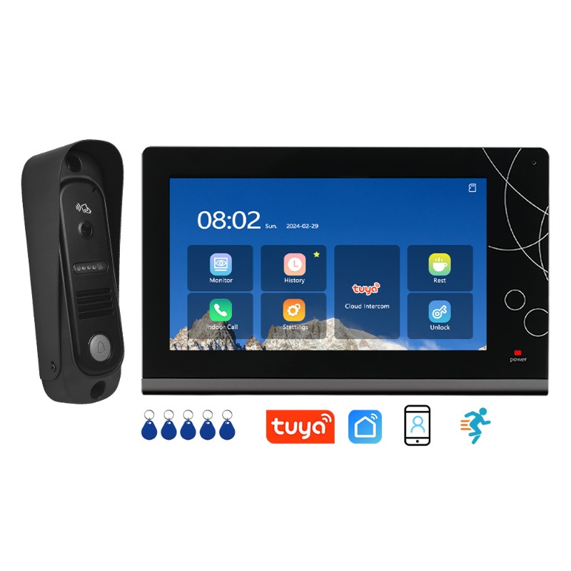 Smart Doorbell Wired - Smart Home 7 Inch WiFi Video