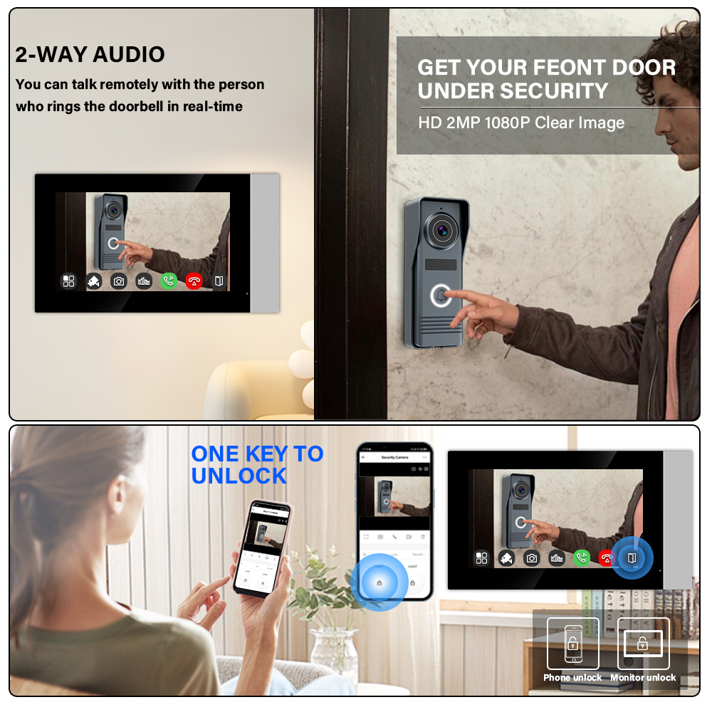 2-Wires Smart Home Wifi 1080P  - Smart Doorbell Wired recension och pris