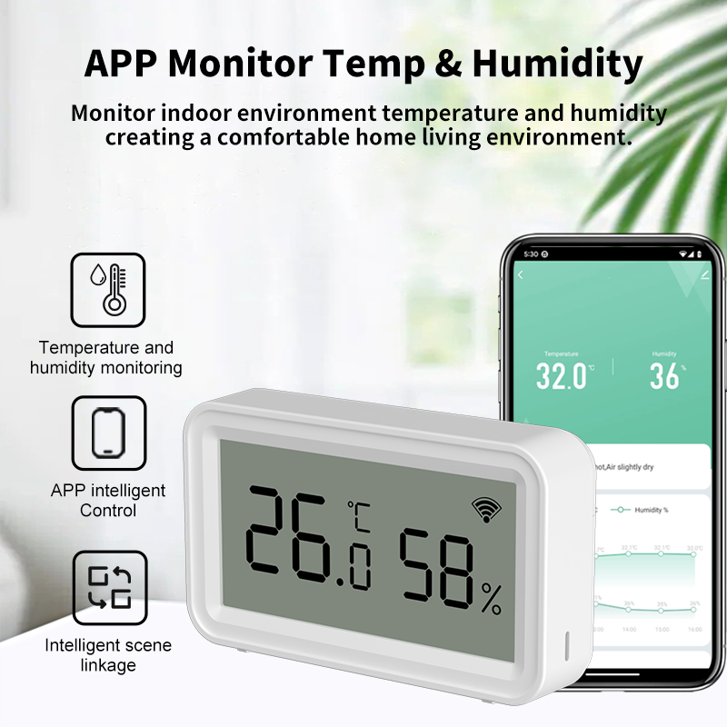 Tuya Zigbee WiFi Thermometer H - Temperature Humidity Sensor recension och pris