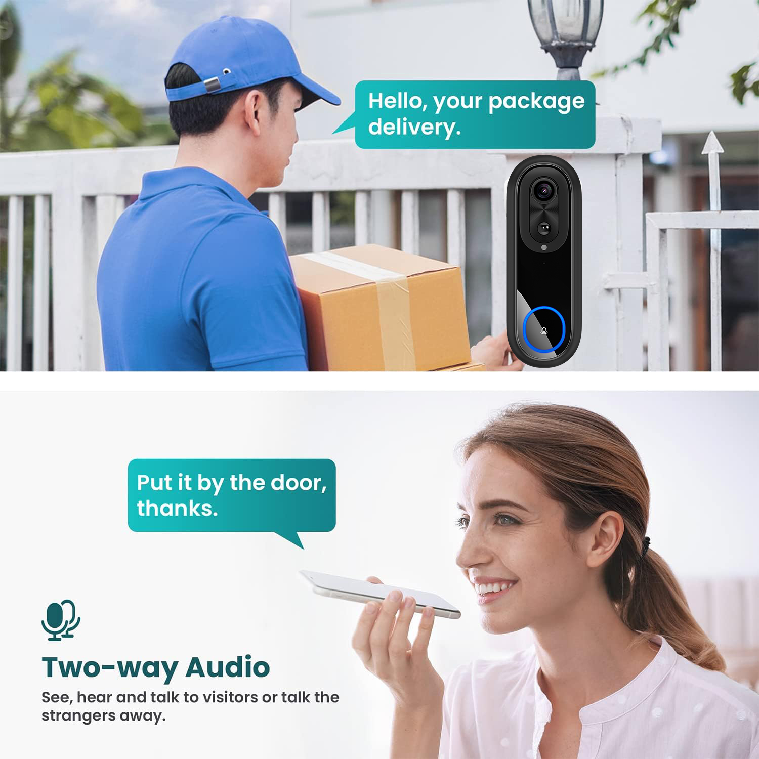 5G 2.4G WiFi Video Doorbell 10 - Smart Doorbell Wired recension och pris