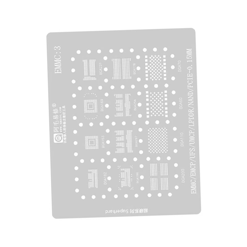 AMAOE EMMC3 BGA Reballing Sten - Tasmota Flash Tool recension och pris