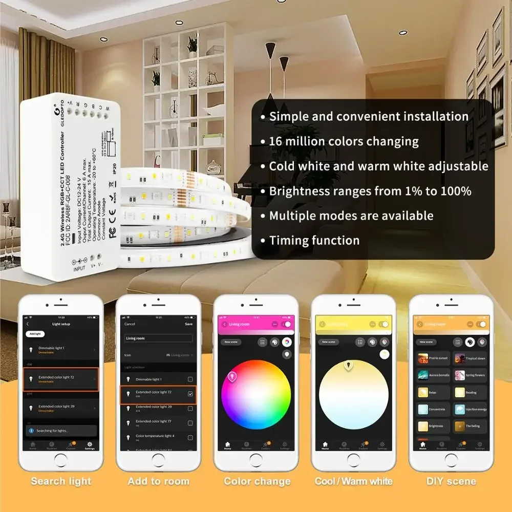 GLEDOPTO Zigbee3.0 RGB+CCT RGB - Zigbee Coordinator Stick recension och pris