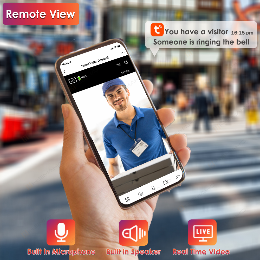 Tuya WiFi Doorbell Camera Outd - Smart Doorbell Wired recension och pris