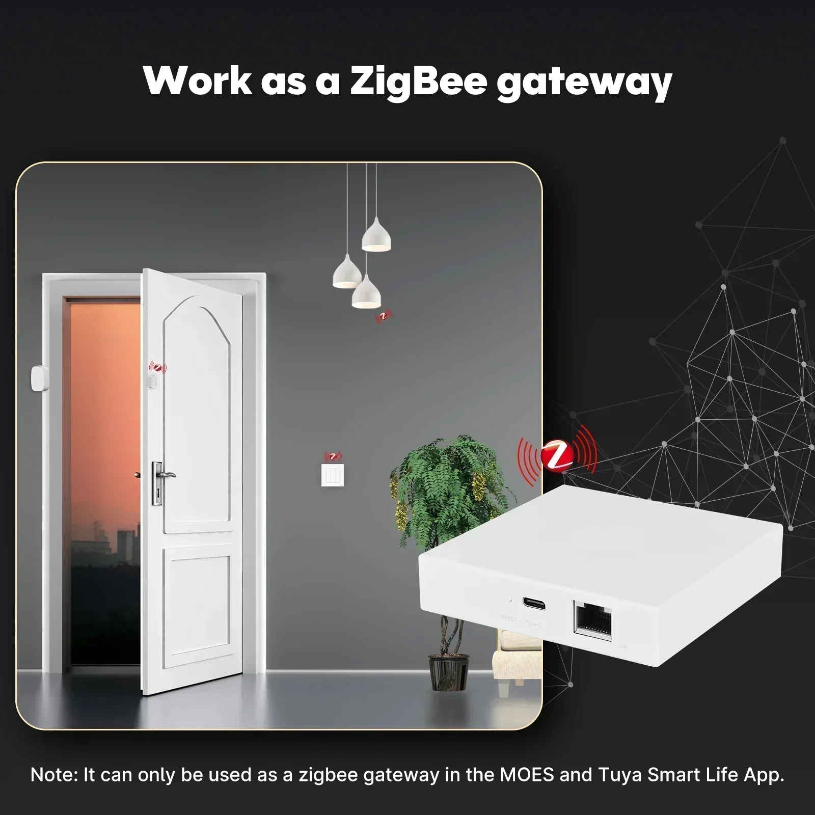 MOES Tuya Zigbee Matter Thread - Matter Hub Thread recension och pris