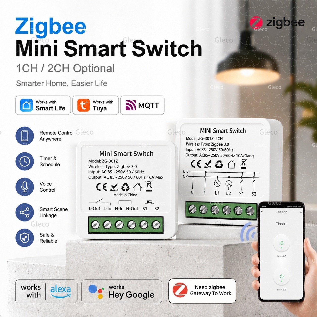 Zigbee Tuya Smart Switch Smart - Home Automation Diy recension och pris