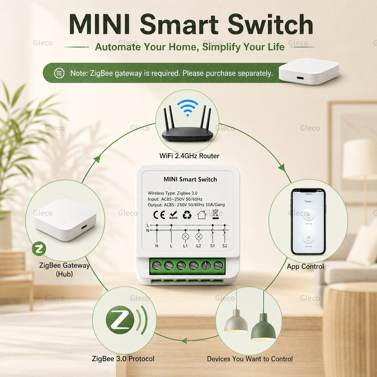 Zigbee Tuya Smart Switch Smart - Home Automation Diy recension och pris