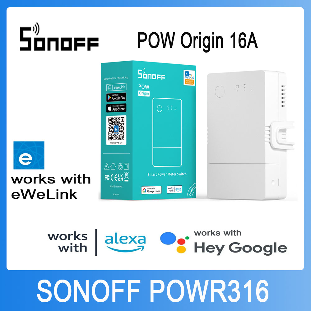 SONOFF POWR316 Pow Origin  Sma - Sonoff Basic Switch recension och pris