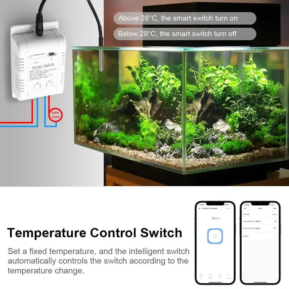 Tuya Wifi 16A/20A Smart Temper - Sonoff Basic Switch recension och pris