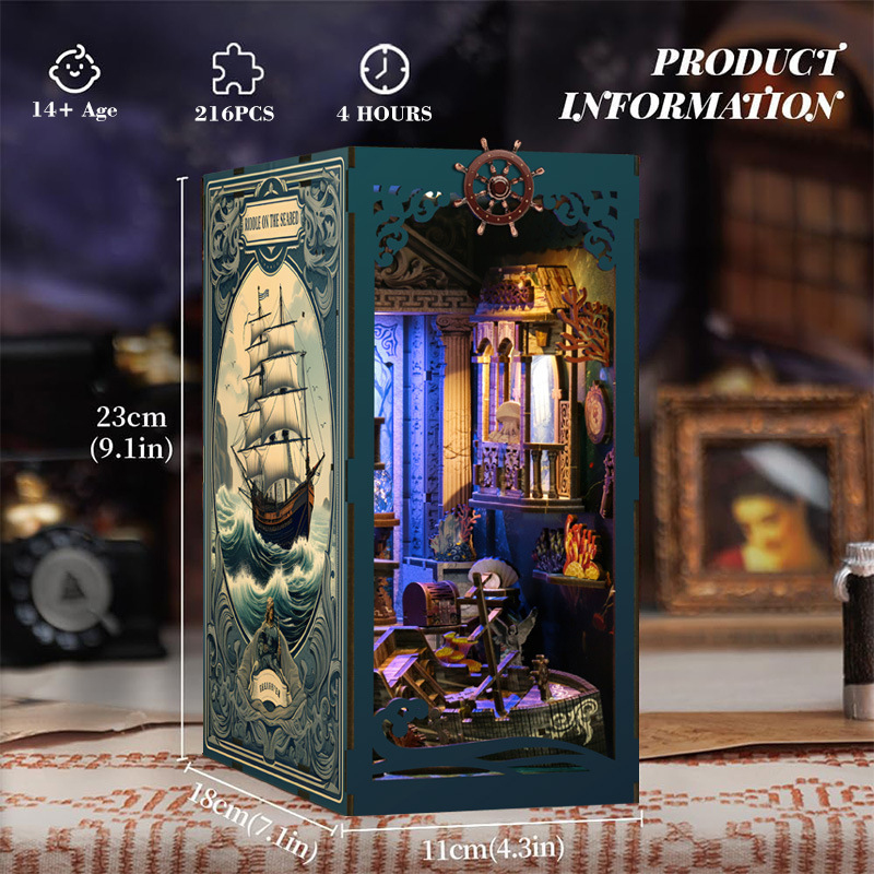 3D Wooden DIY Bookend Puzzle H - Smart Home Automation Diy recension och pris