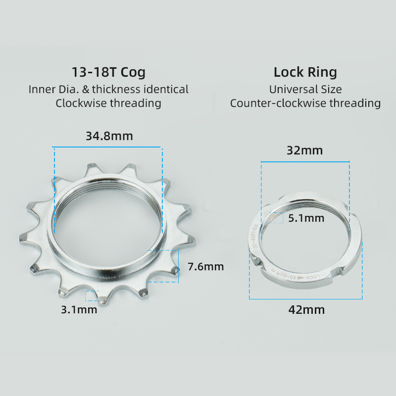 Bicycle Fixed Gear 13T 14T 15T - Matter Hub Thread recension och pris