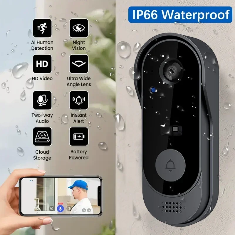 Video HD Wireless Waterproof D - Smart Doorbell Wired recension och pris
