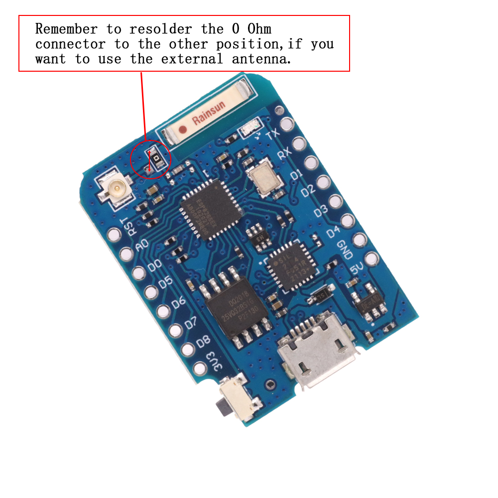 WeMos D1 Mini Pro V3.0 NodeMcu - Esp8266 Nodemcu Board recension och pris