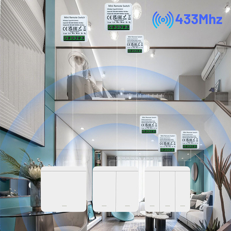 RF 433MHz Smart DIY Wireless S - Home Automation Panel Diy recension och pris