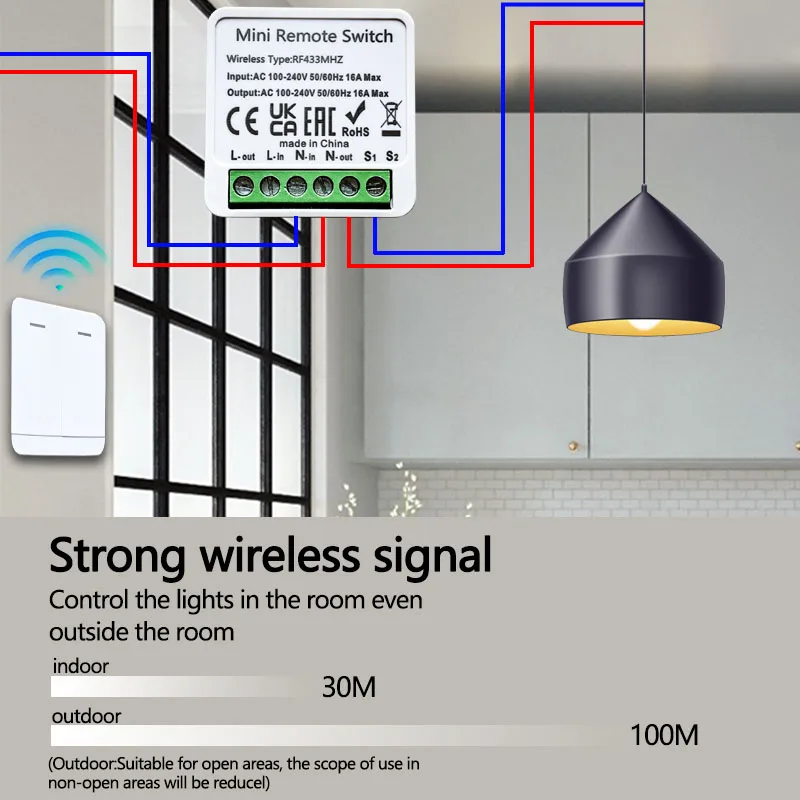 RF 433MHz Smart DIY Wireless S - Home Automation Panel Diy recension och pris