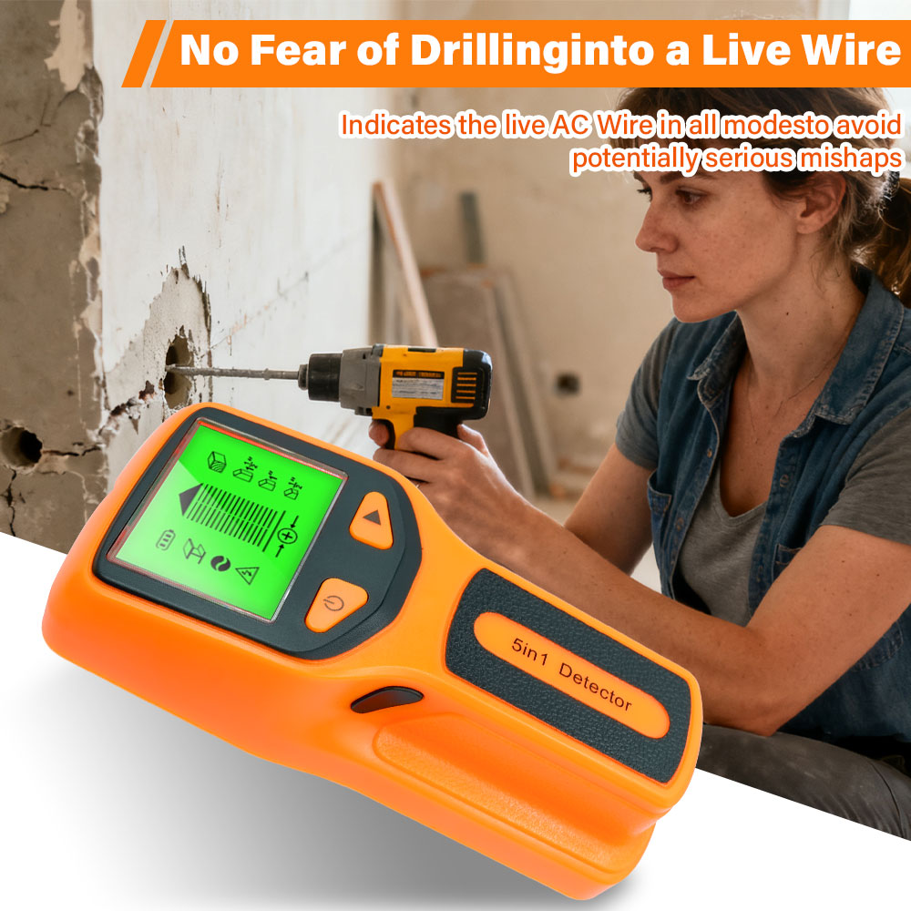 Wall Stud Detector 5 in 1 Hand - Water Leak Detector Wired recension och pris