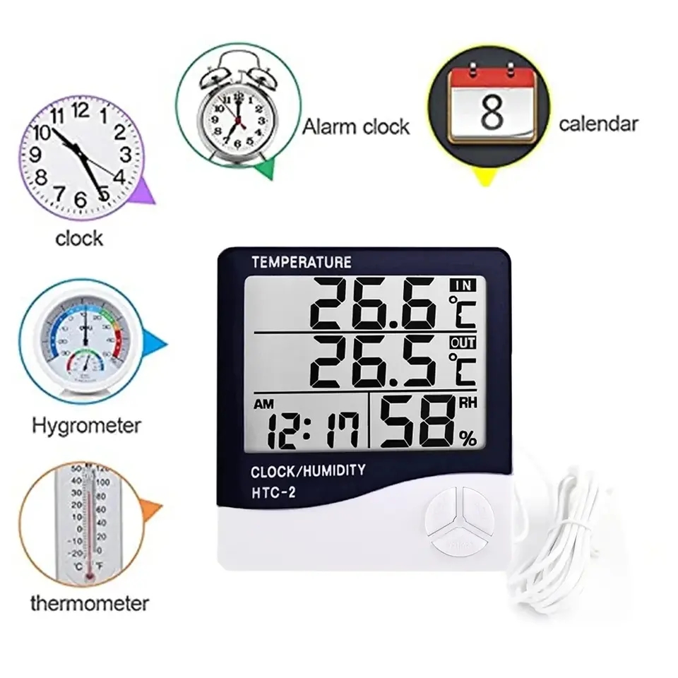 Indoor LCD Digital Thermometer - Home Automation Industry recension och pris