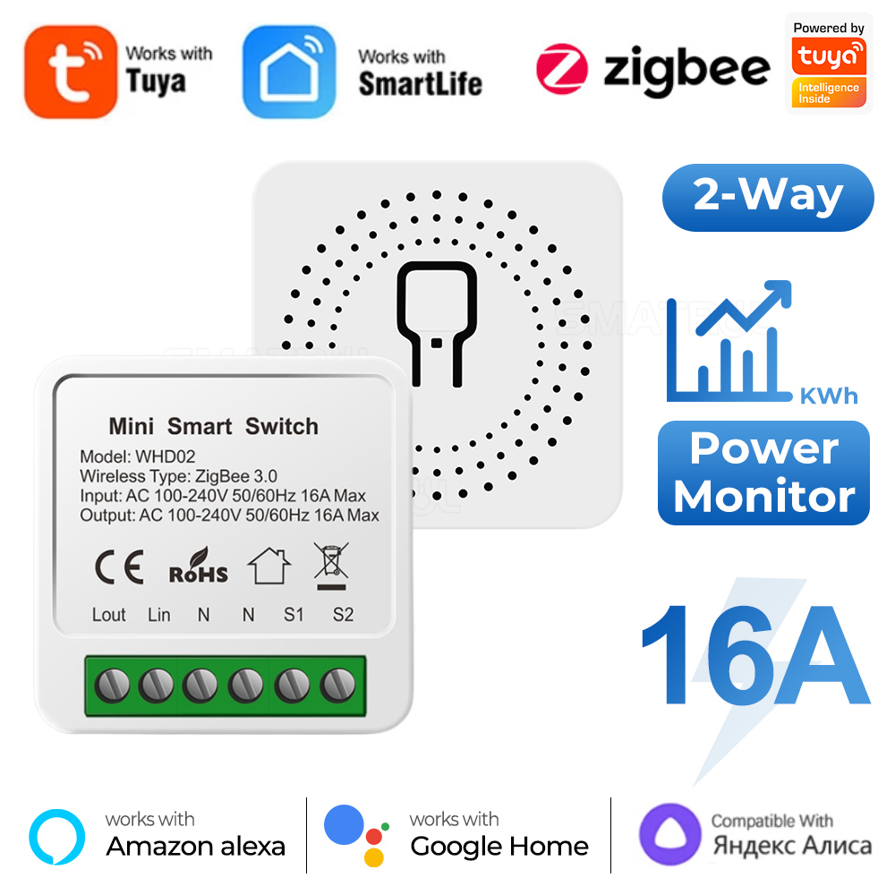 Zigbee / WiFi Smart Switch wit - Home Automation Industry recension och pris