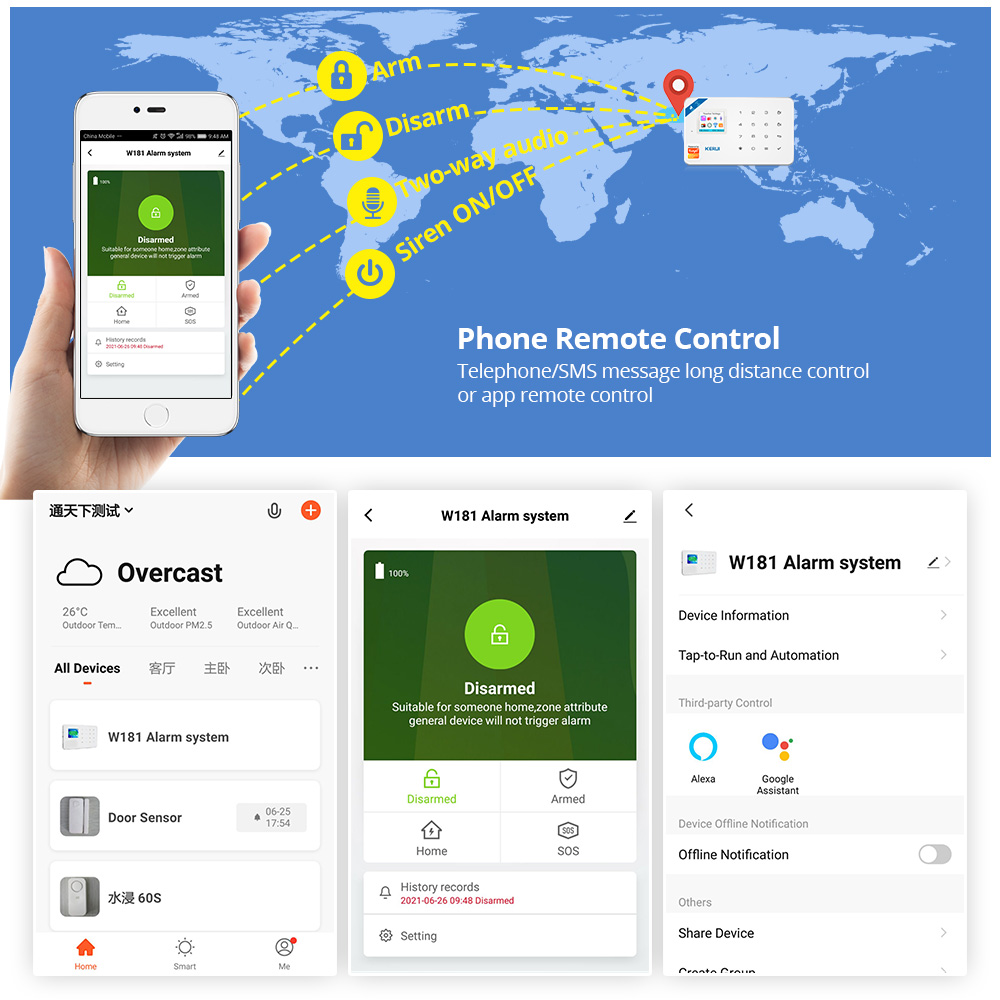 KERUI Security Alarm System Ki - Smart Home Automation Diy recension och pris