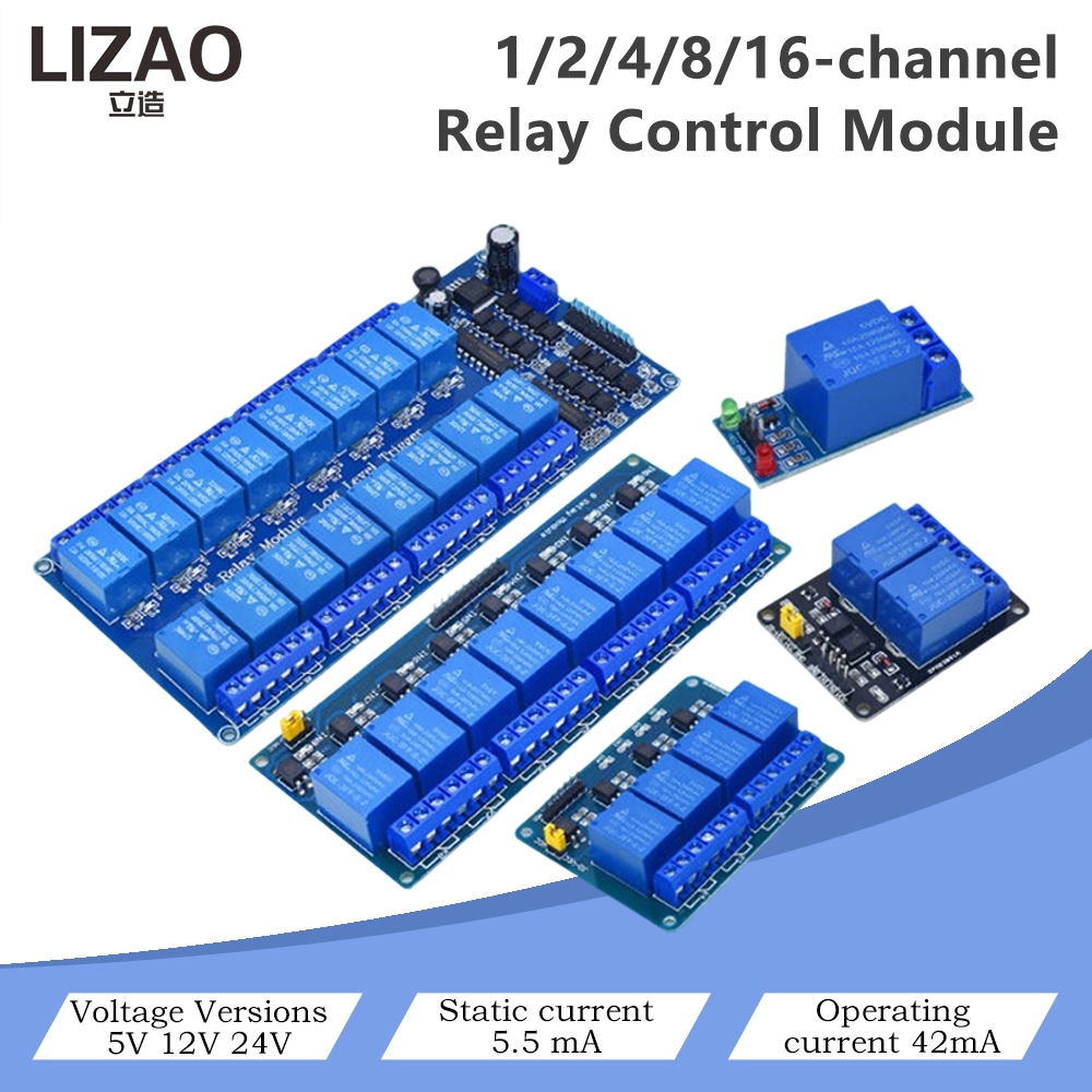 5V/12V/24V 1/2/4/8/16 Channel  - Home Automation Diy Projects recension och pris