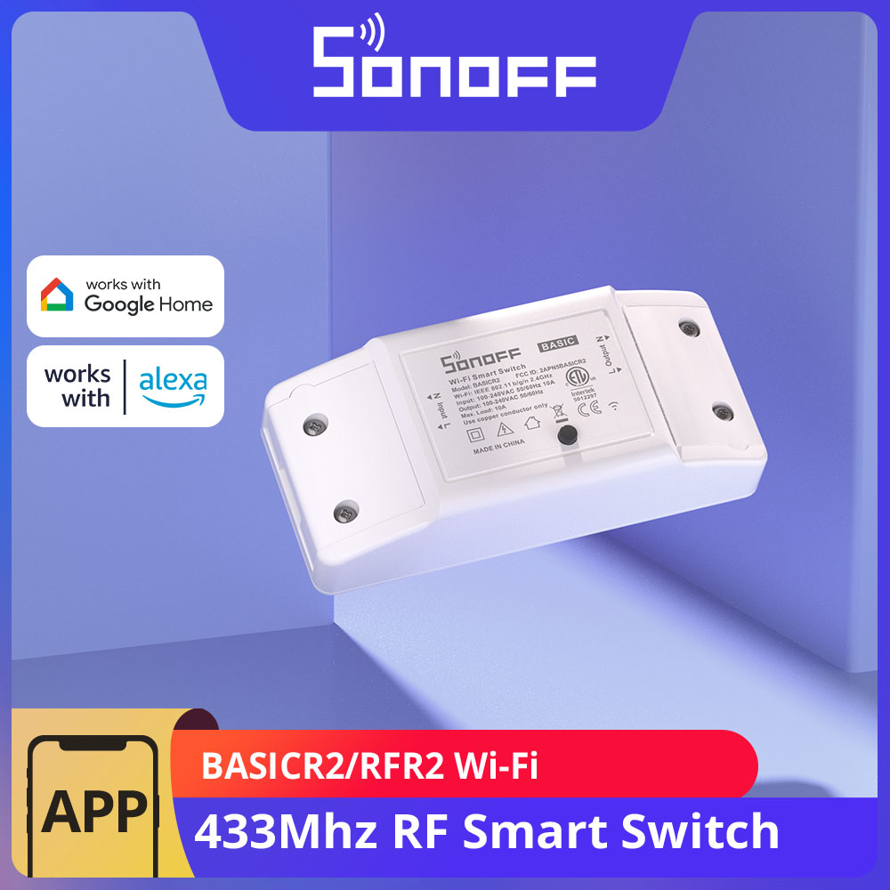 SONOFF BASICR2 RFR2 Wi-Fi 433M - Sonoff Basic Switch recension och pris