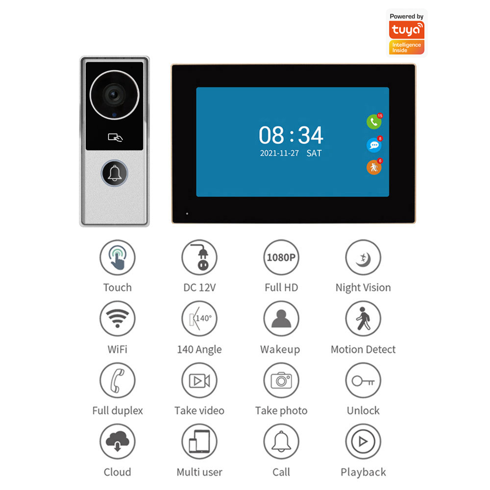 Wifi Video Doorbell System 108 - Smart Doorbell Wired recension och pris