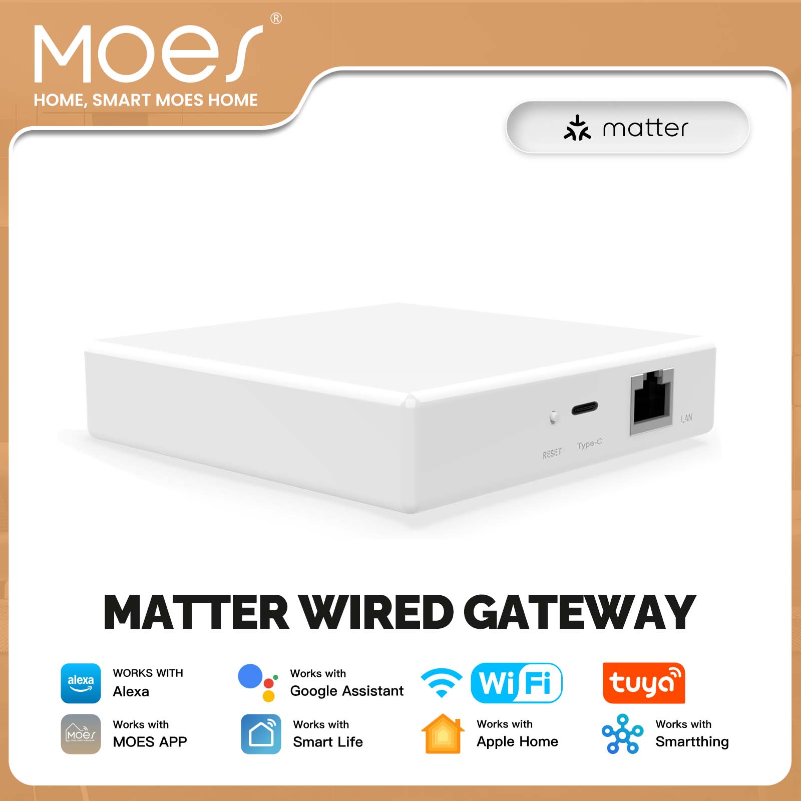 MOES Tuya ZigBee Matter Thread - Matter Hub Thread recension och pris
