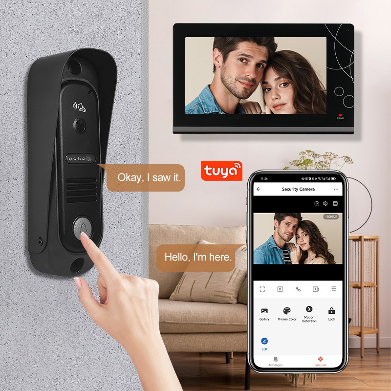 Smart Home 7 Inch WiFi Video D - Smart Doorbell Wired recension och pris