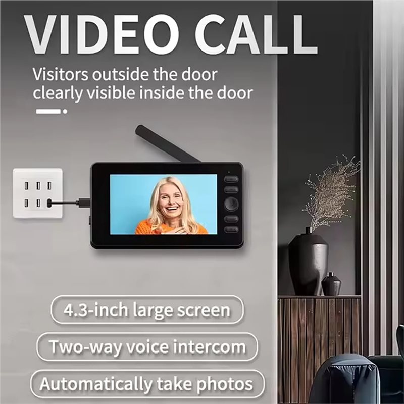 T81C! Wireless Video Doorbell  - Smart Doorbell Wired recension och pris