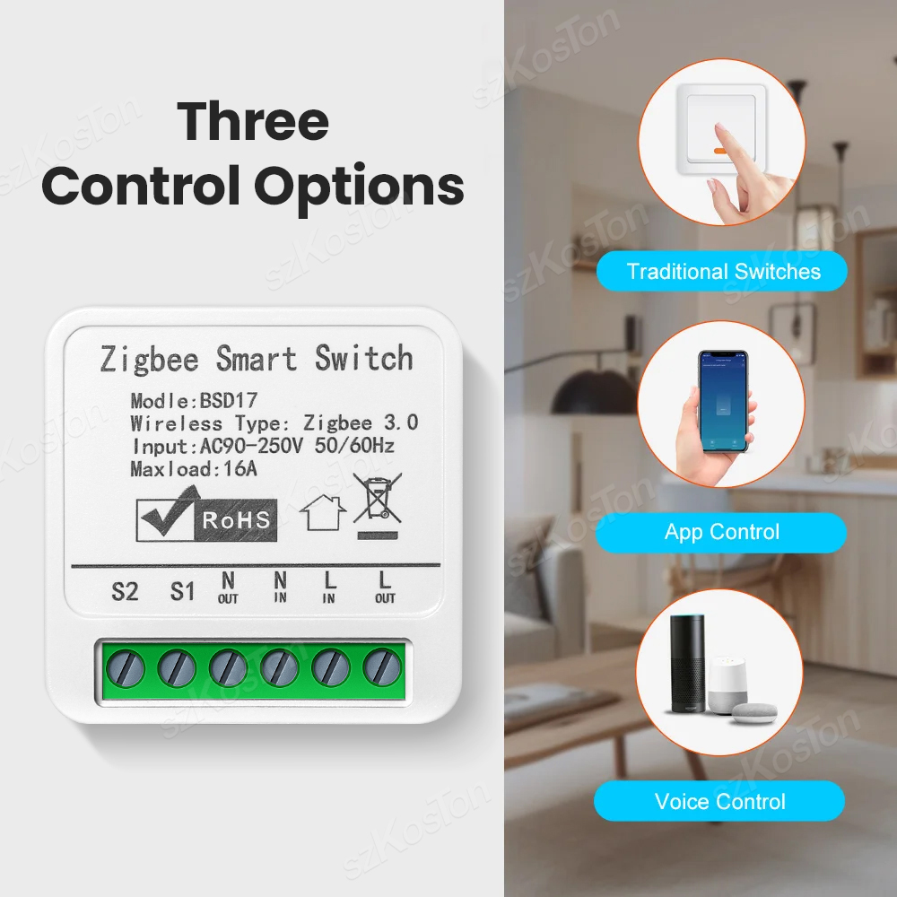 16A Tuya ZigBee Smart Switch M - Diy Home Automation Hub recension och pris