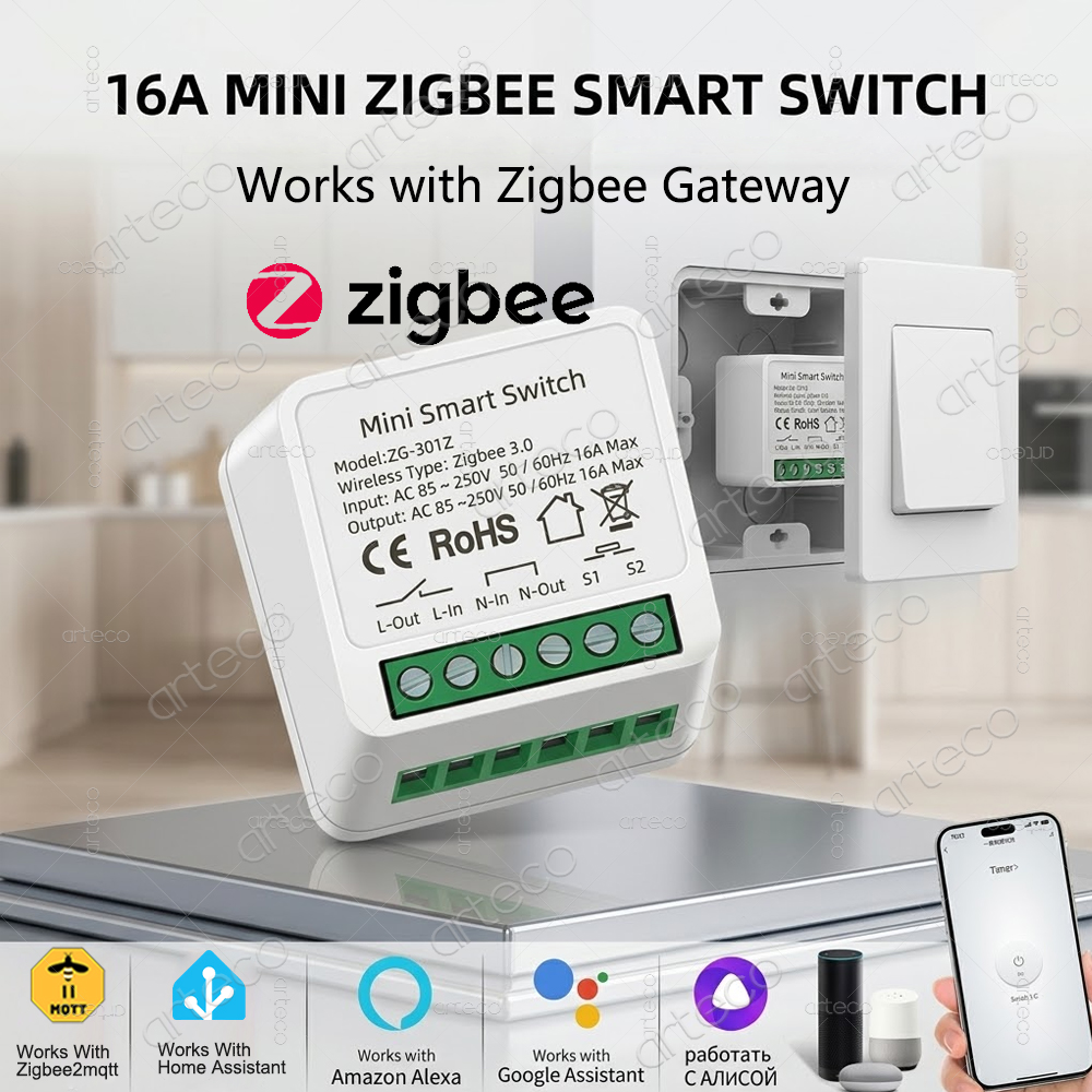 Mini Zigbee 3.0 Smart Switch 1 - Diy Home Automation Hub recension och pris